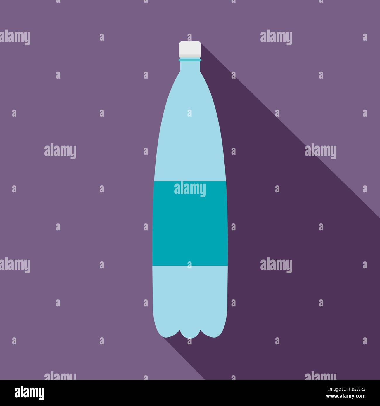 Plastic bottle of water flat icon Stock Vector Image & Art - Alamy