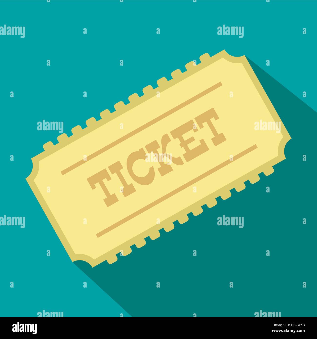 Train ticket flat icon Stock Vector Image & Art - Alamy