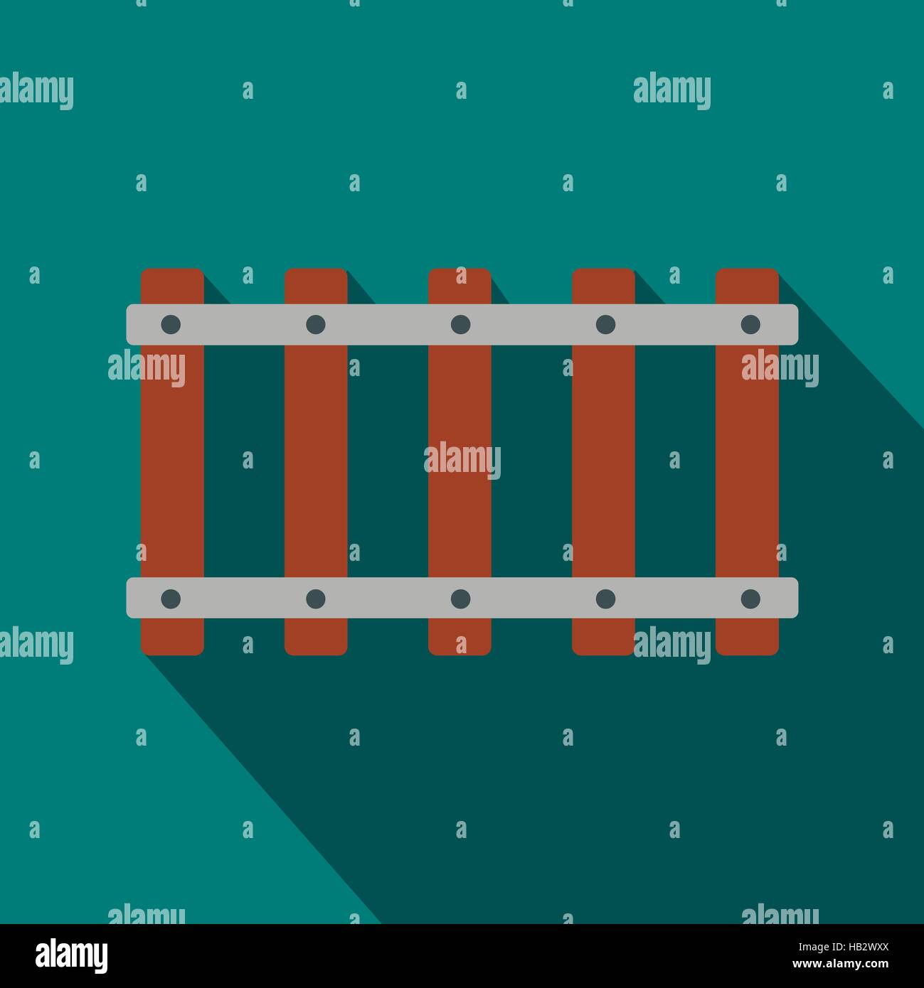 Railroad flat icon Stock Vector Image & Art - Alamy