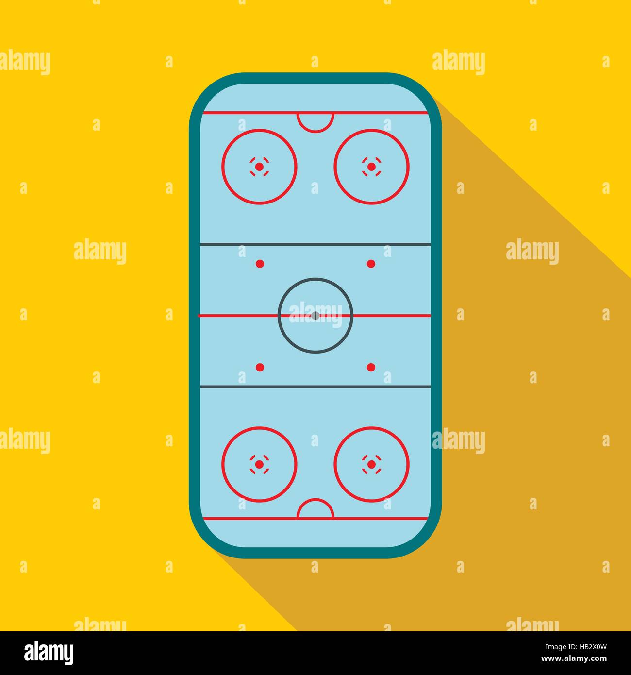 Ice hockey rink top view Stock Vector Images - Alamy