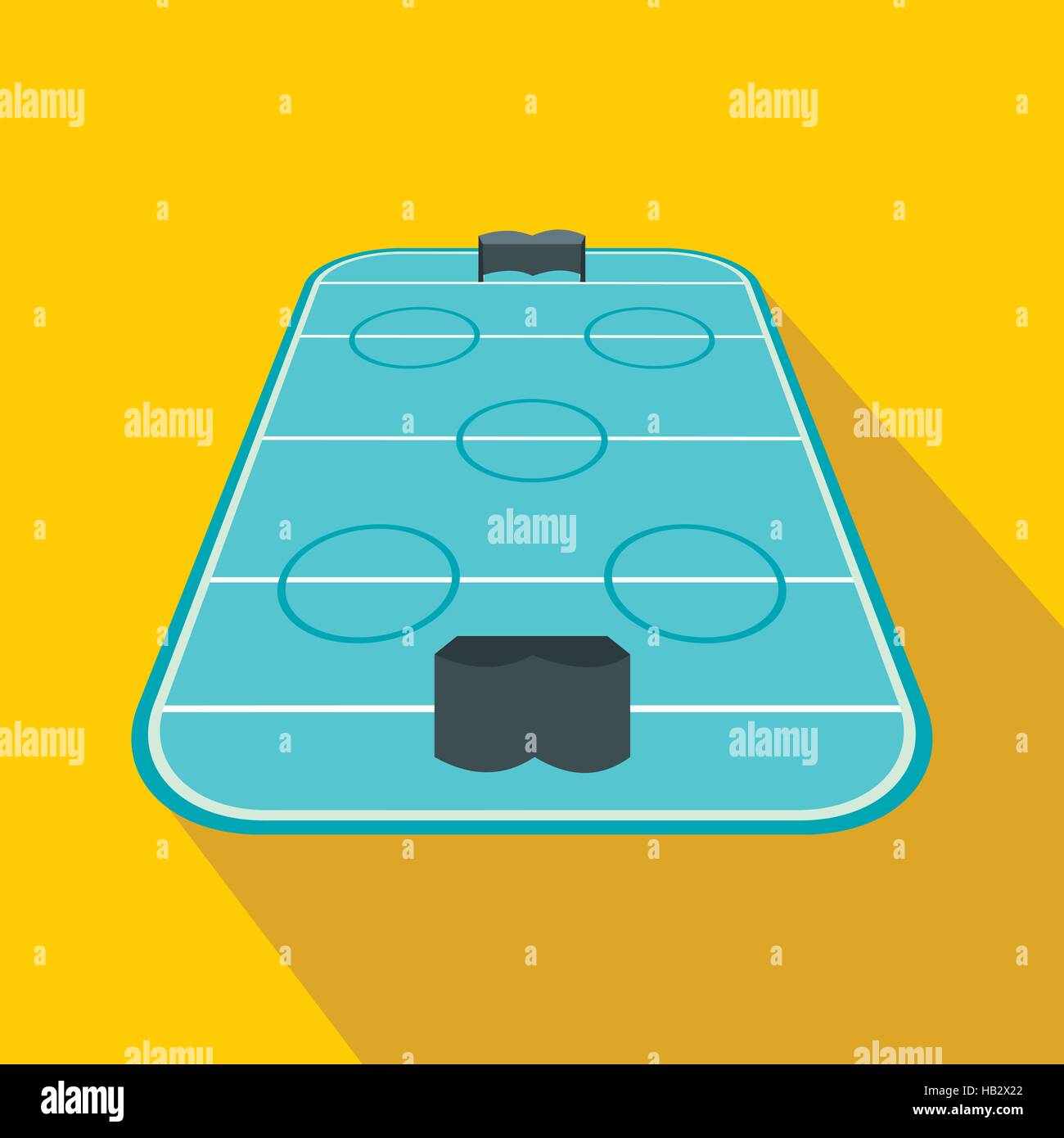 Ice hockey rink flat icon Stock Vector Image & Art - Alamy