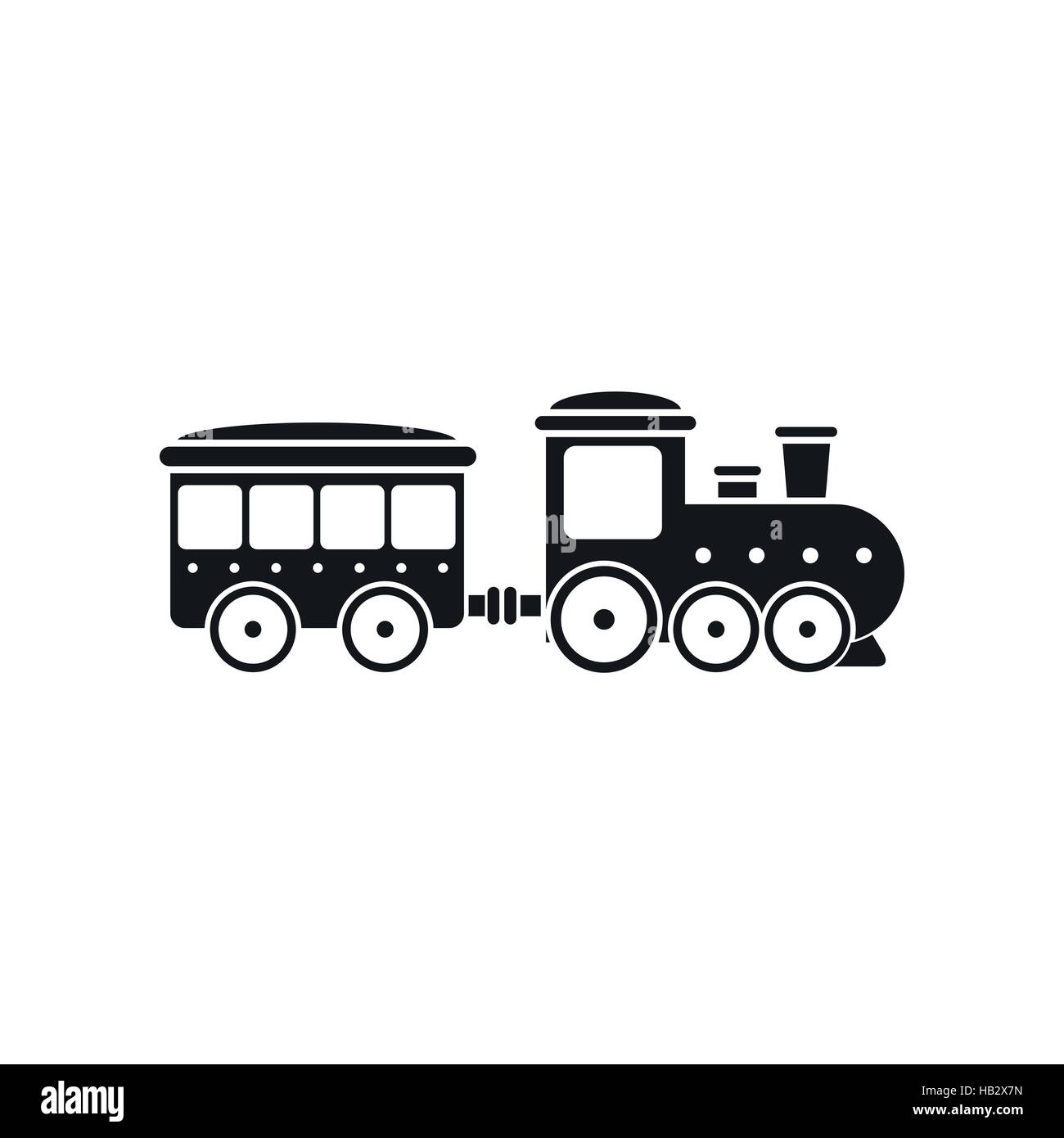 Train in amusement park icon Stock Vector Image & Art - Alamy