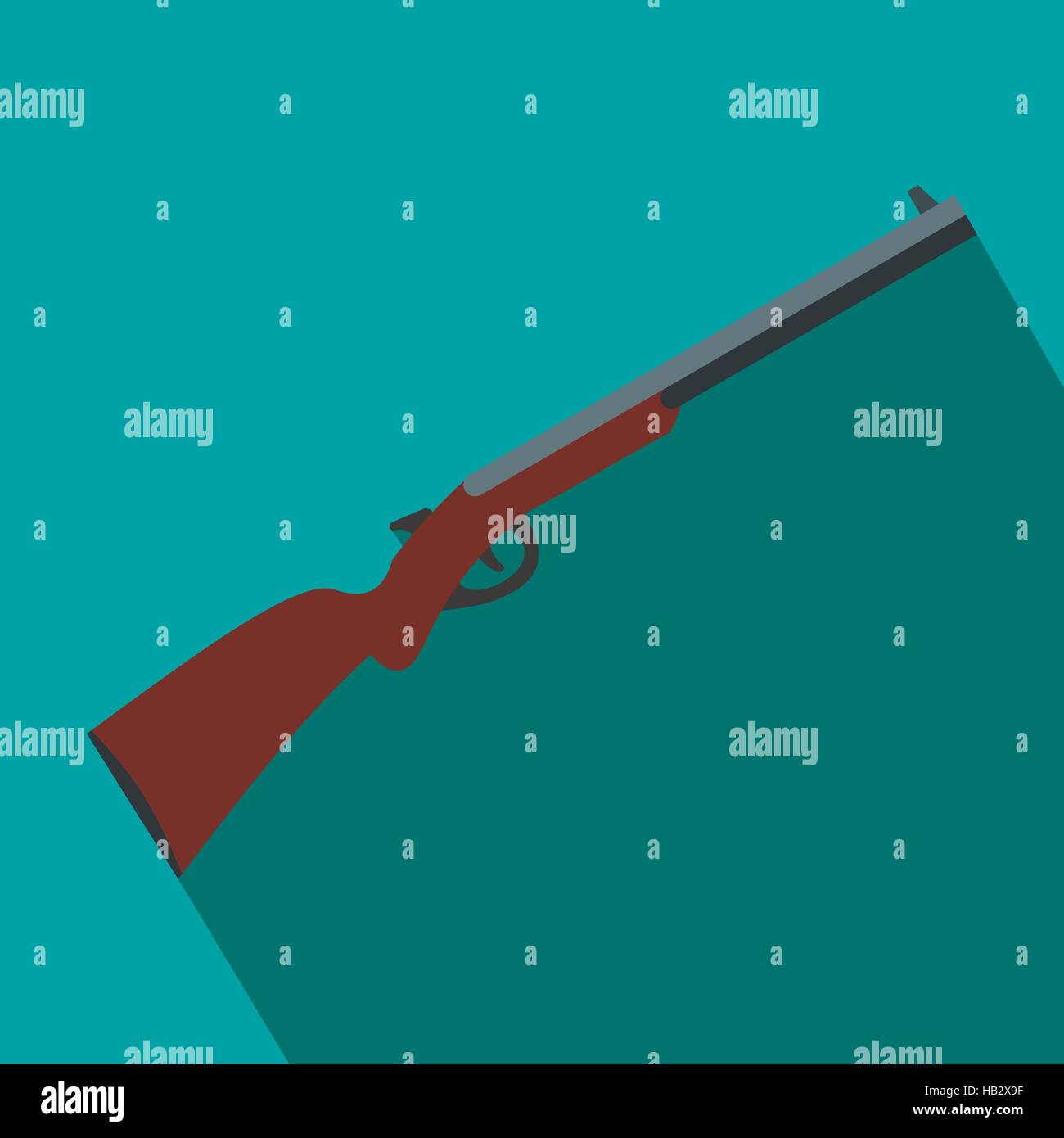 Hunting shotgun flat icon Stock Vector Image & Art - Alamy