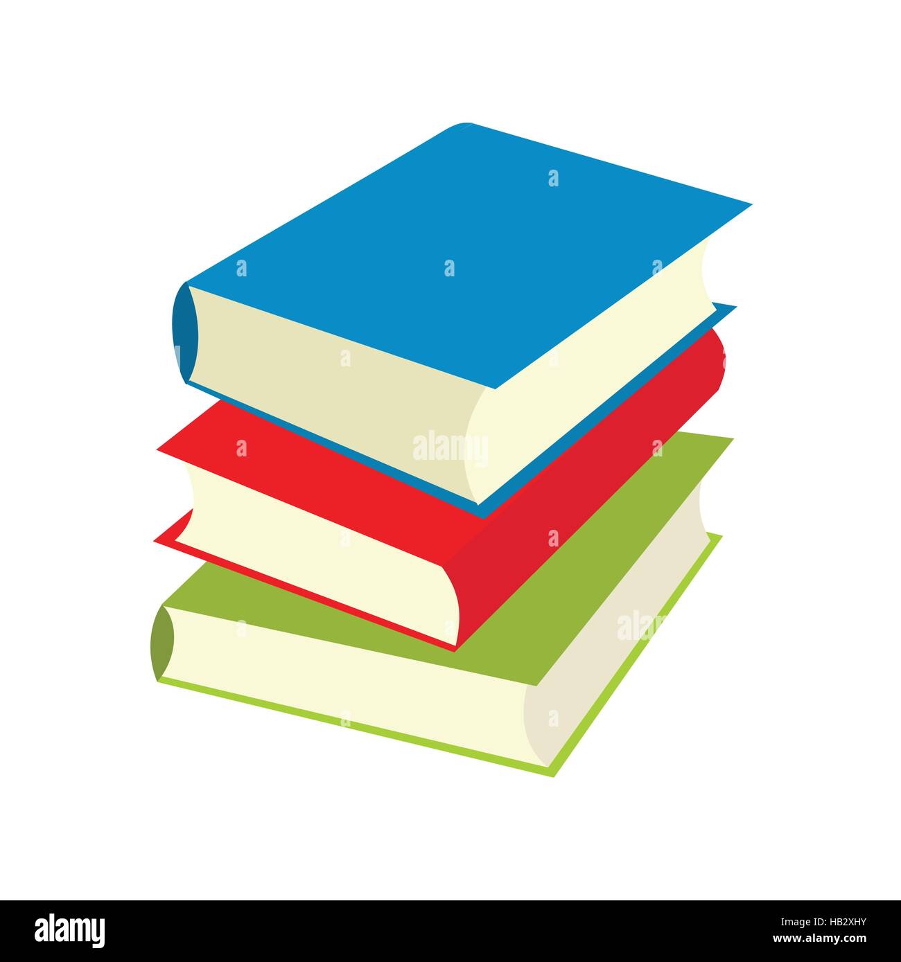 Three books flat icons Stock Vector Image & Art - Alamy