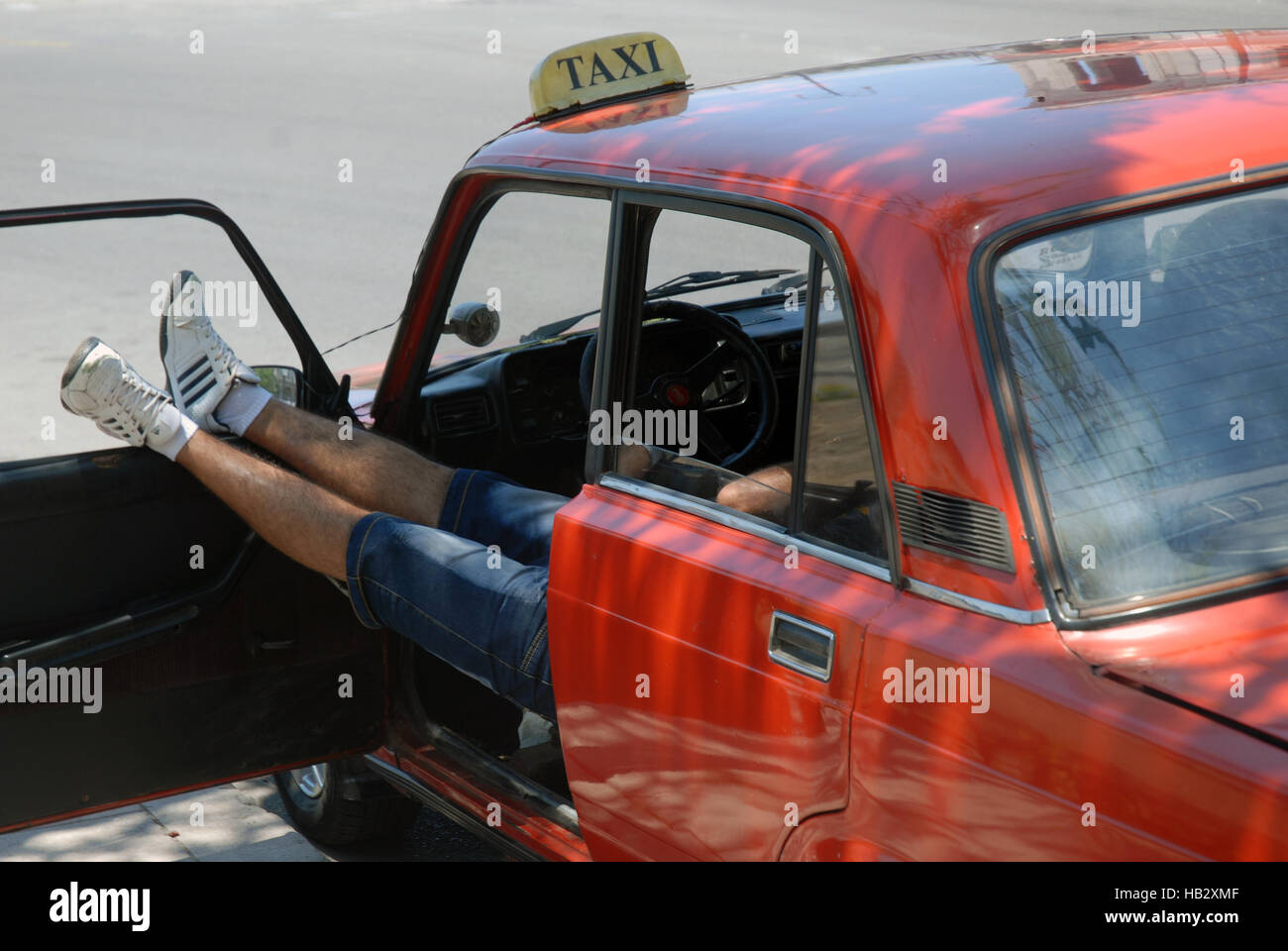 Driver having a rest hi-res stock photography and images - Alamy