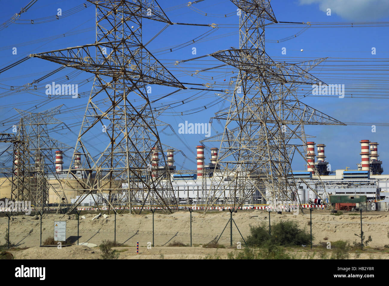 Dubai needs energie Stock Photo