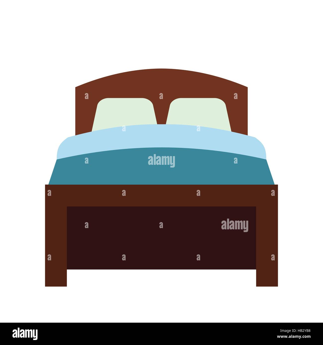 Twin bed Cut Out Stock Images & Pictures - Alamy