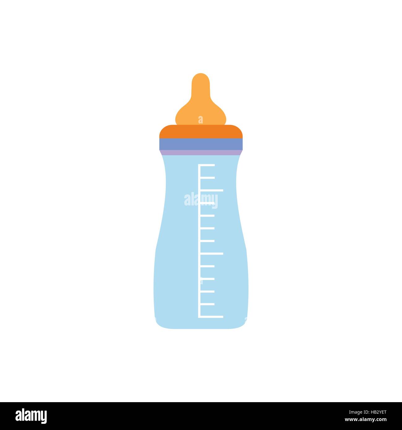 Baby milk bottle flat icon Stock Vector Image & Art - Alamy