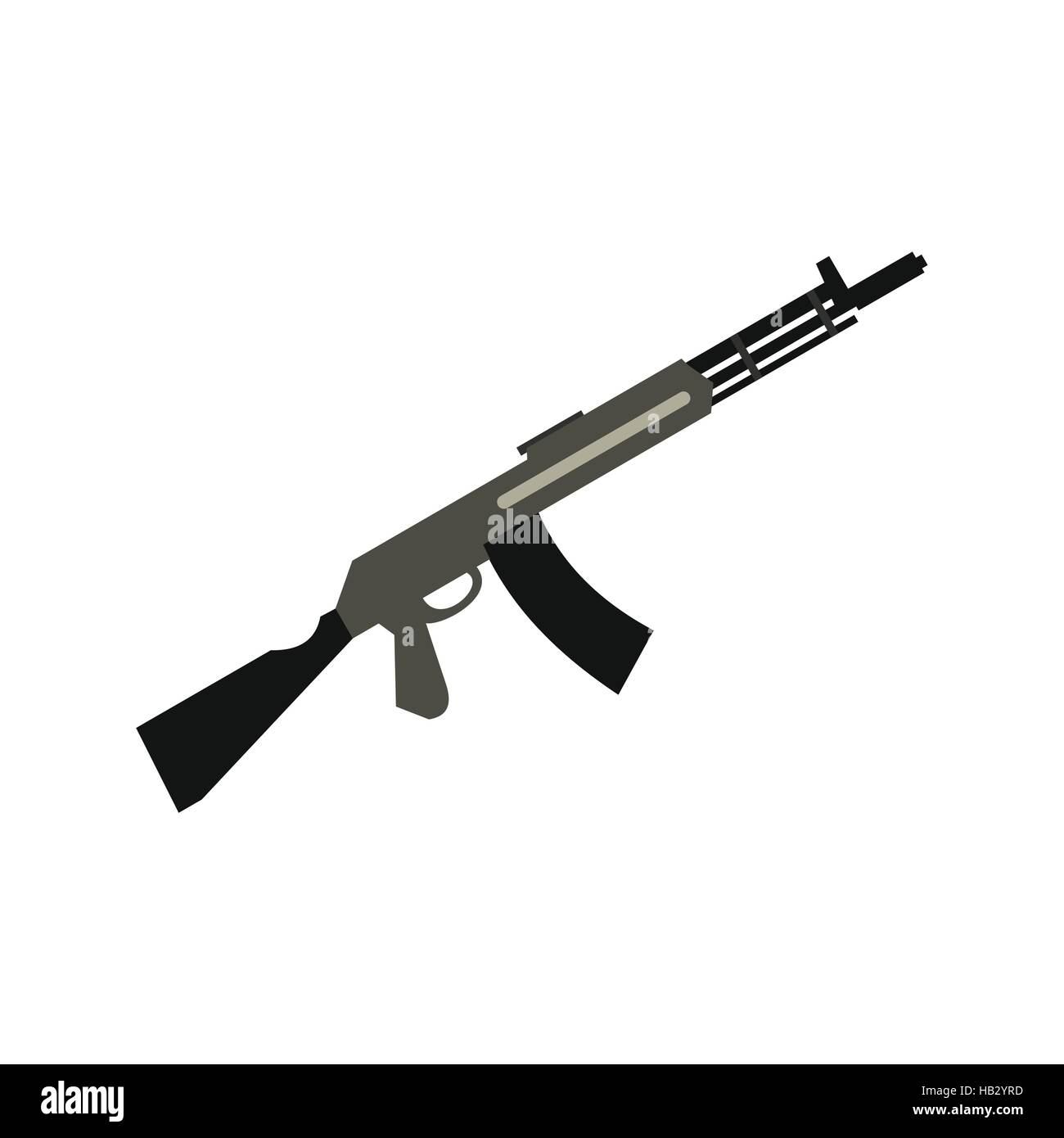 Submachine gun flat icon Stock Vector Image & Art - Alamy