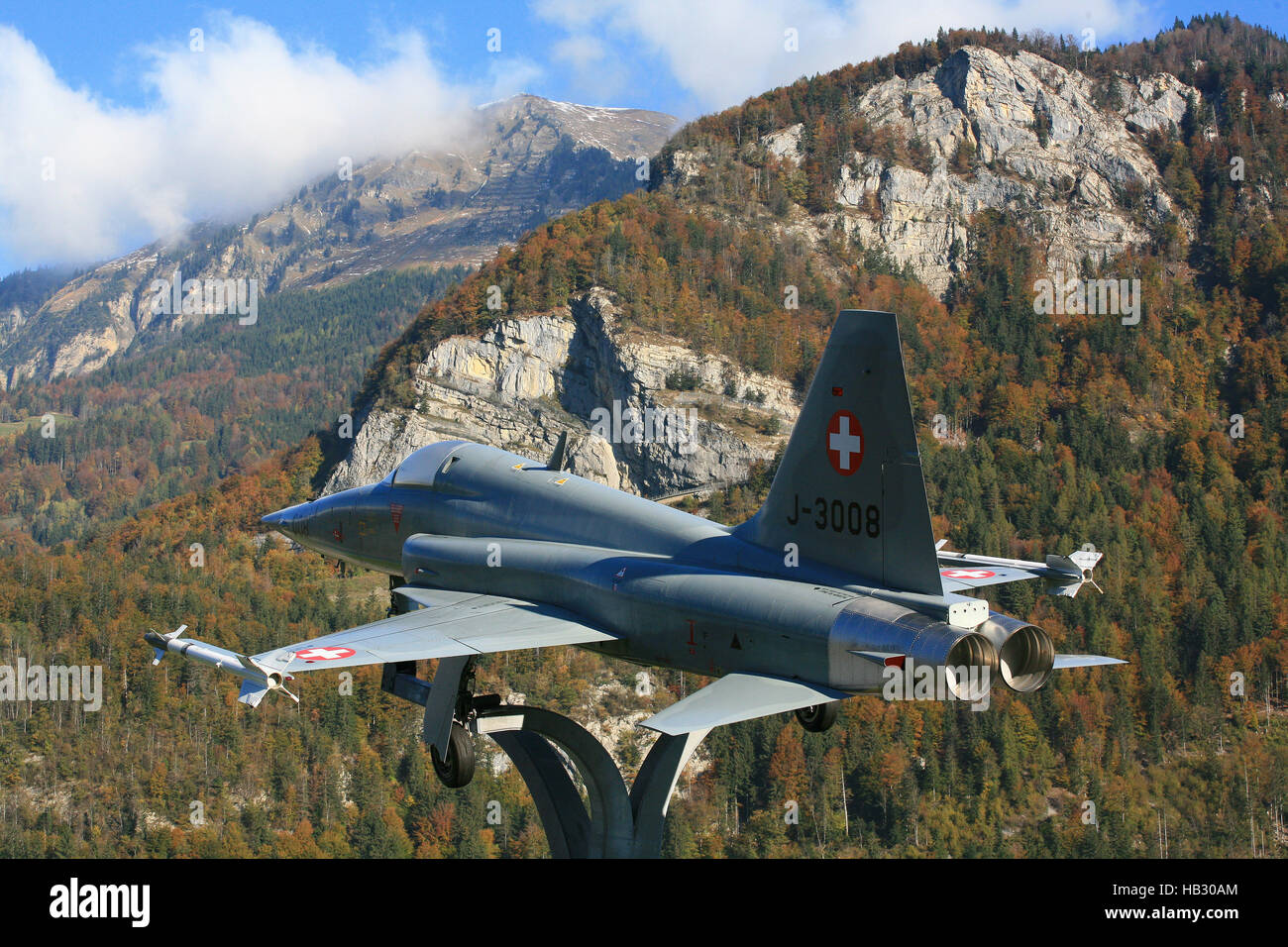 Schweiz, Meiringen, Flugplatz, F-5E Tiger, Stock Photo