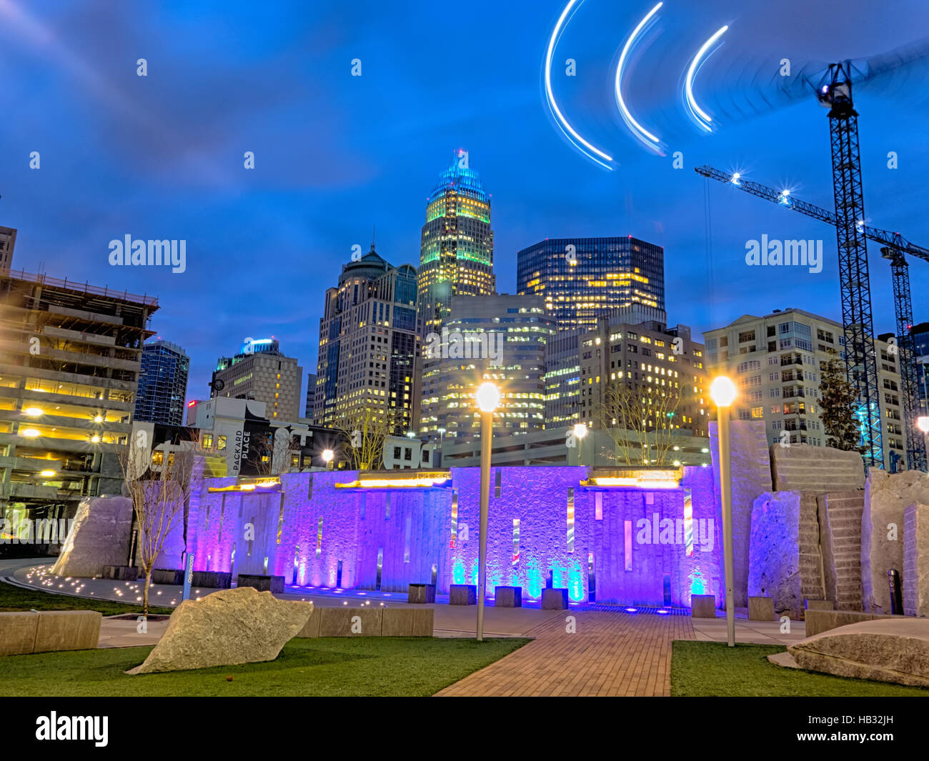 charlotte north carolina skyline Stock Photo - Alamy