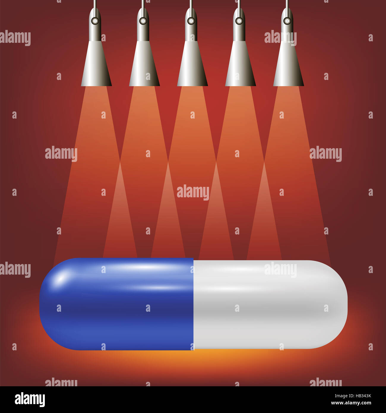 Single Blue Pill Stock Photo - Alamy