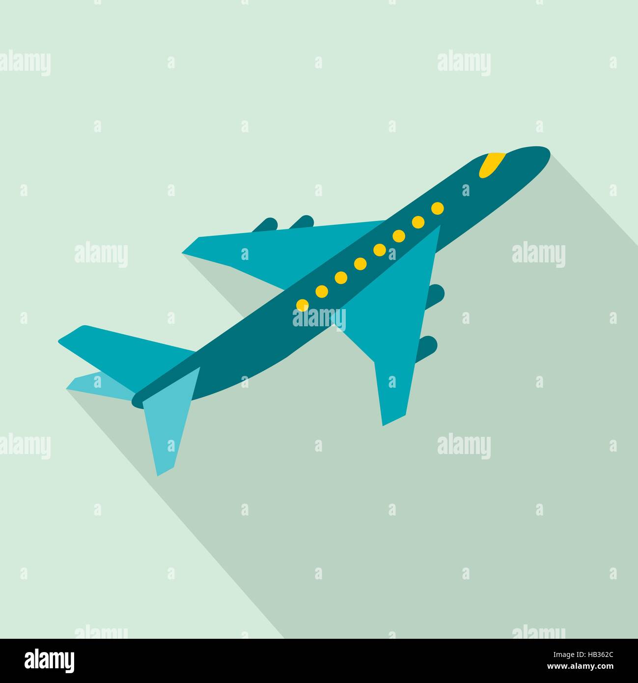 Passenger airplane flat icon Stock Vector Image & Art - Alamy