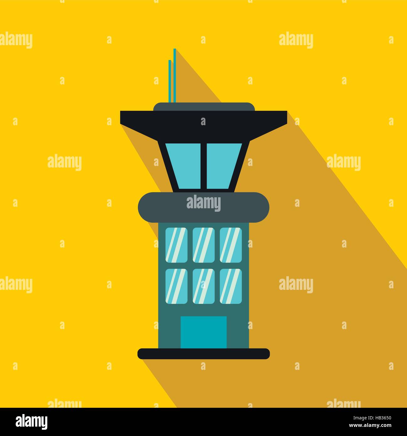 Tall air traffic control tower Stock Vector Images - Alamy