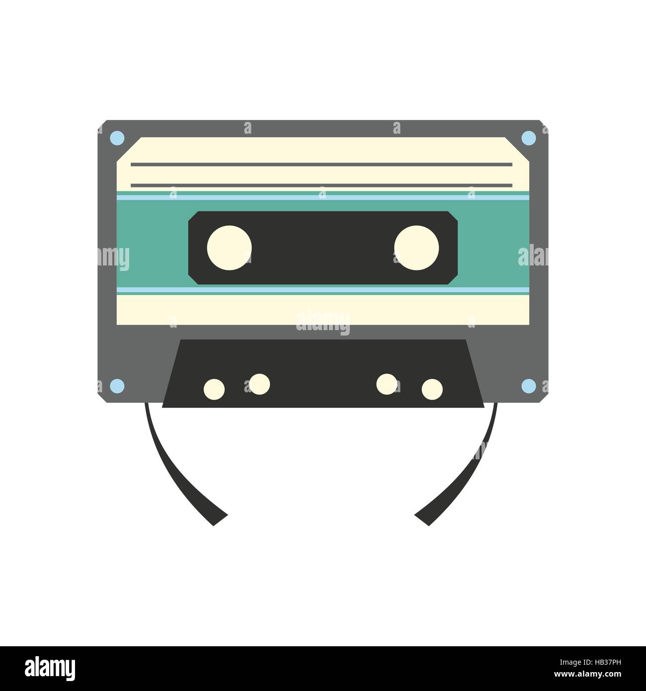 Audio compact cassette flat icon Stock Vector Image & Art - Alamy