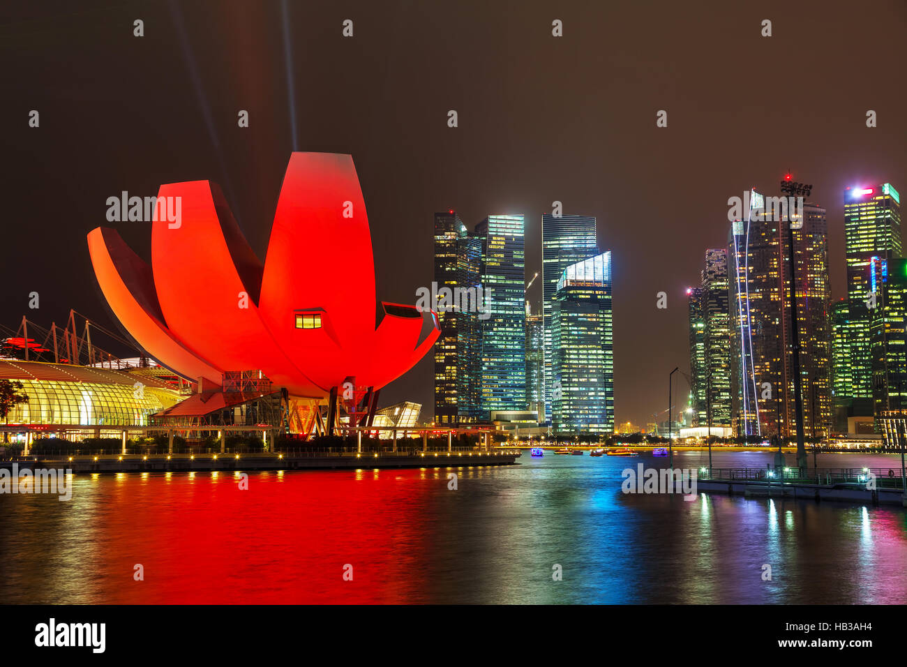 Singapore financial district stock photo alamy