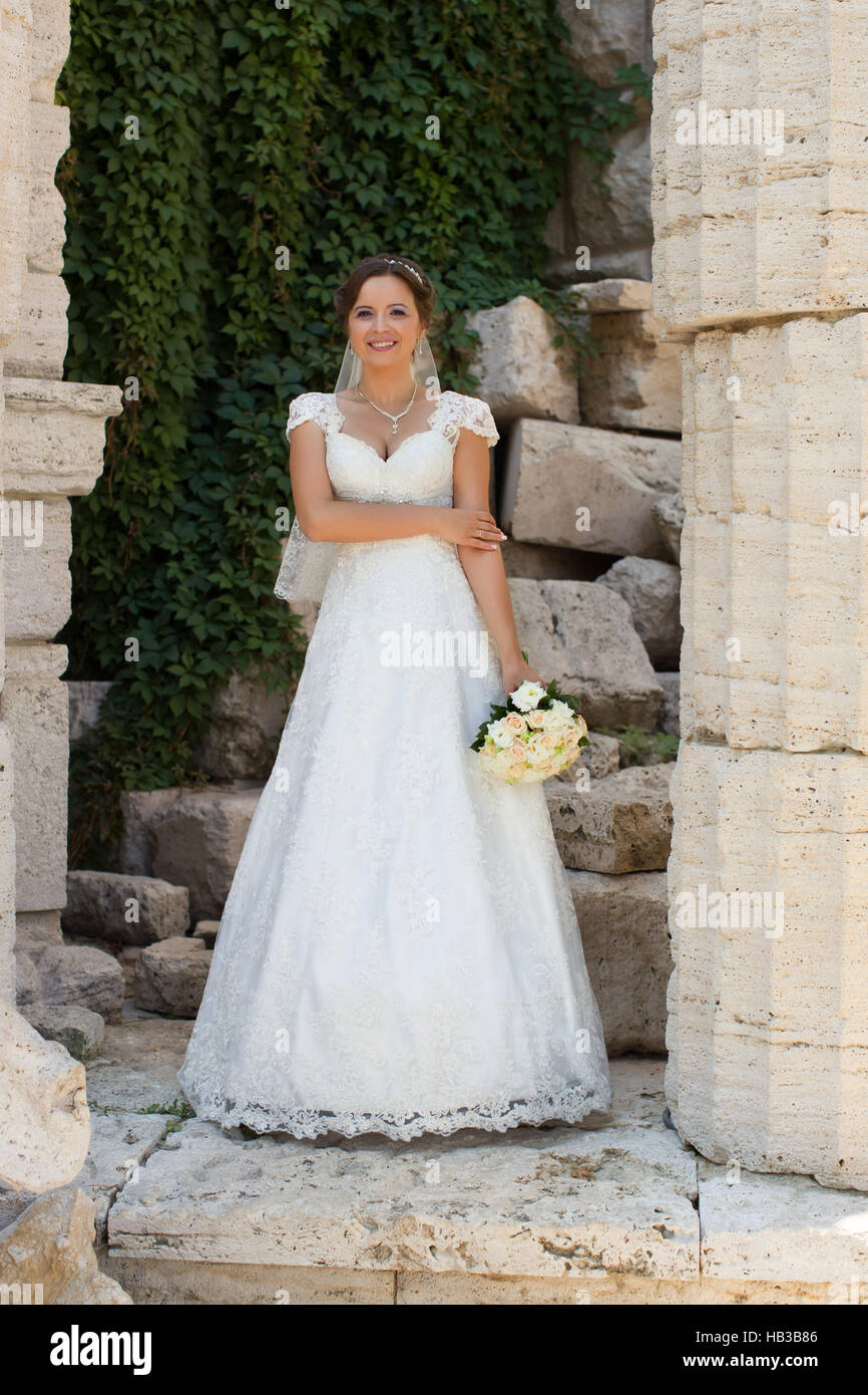 woman in a wedding dress Stock Photo - Alamy
