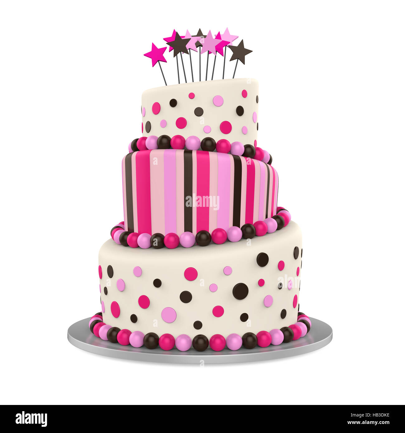 Big Cake Isolated Stock Photo Alamy