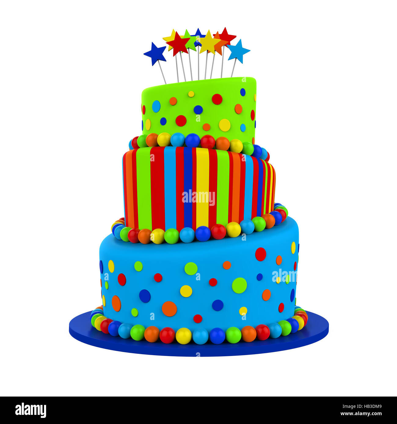 Big Cake Isolated Stock Photo Alamy
