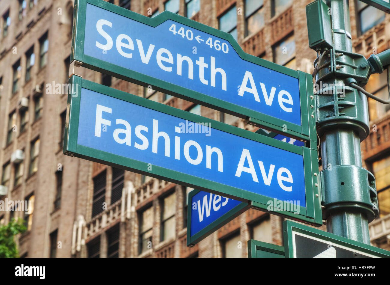 Seventh avenue sign Stock Photo