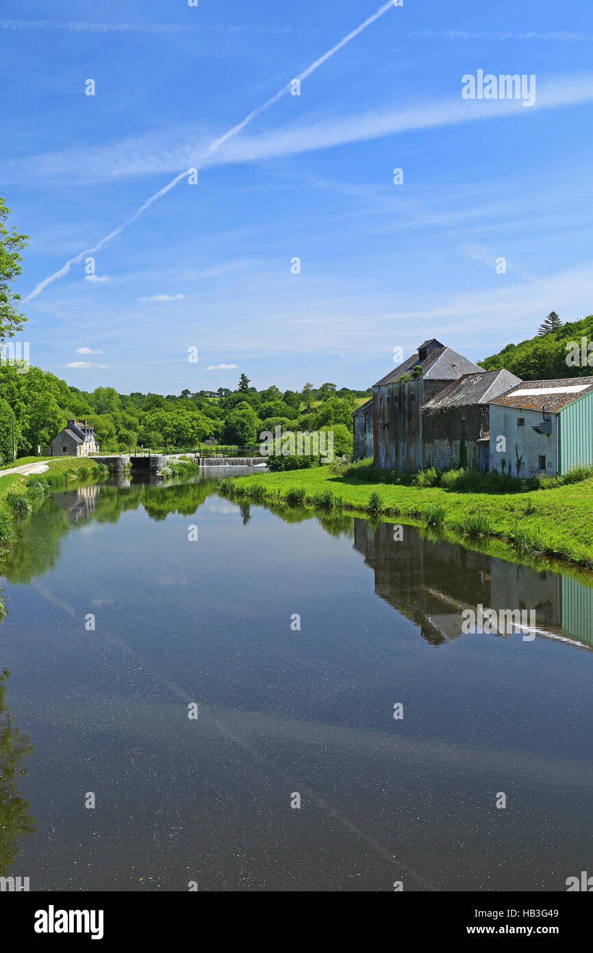 NantesBrest canal, France Stock Photo Alamy