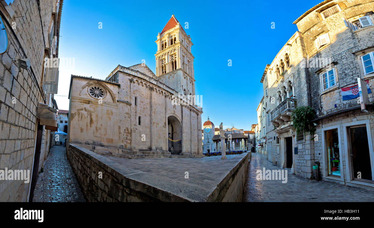 Stone architecture of UNESCO town Trogir Stock Photo