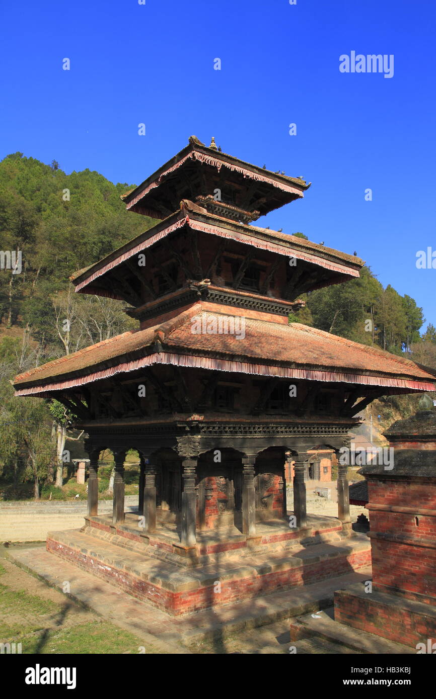 Historic Buildings in Panauti Nepal Stock Photo