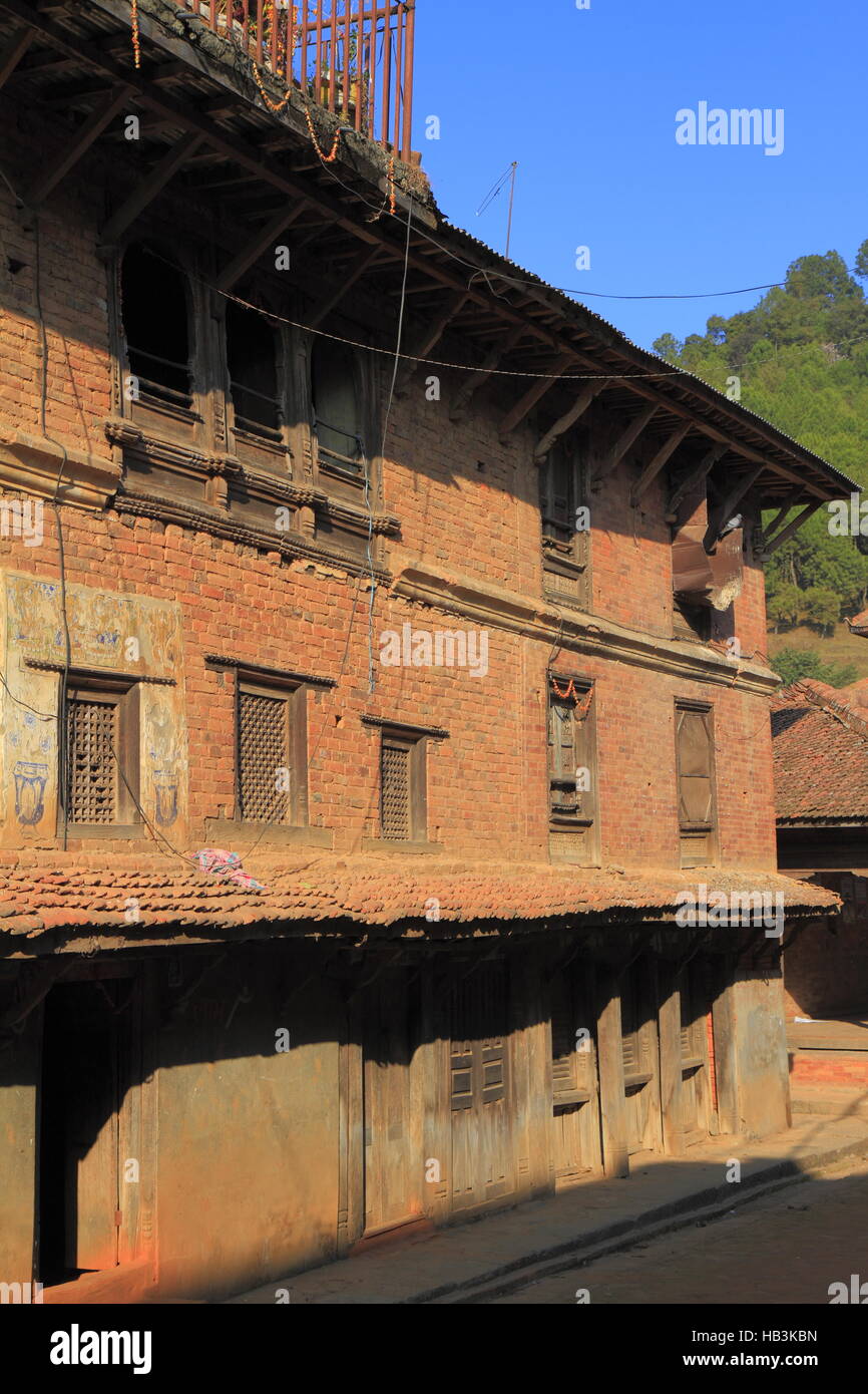 Historic Buildings in Panauti Nepal Stock Photo
