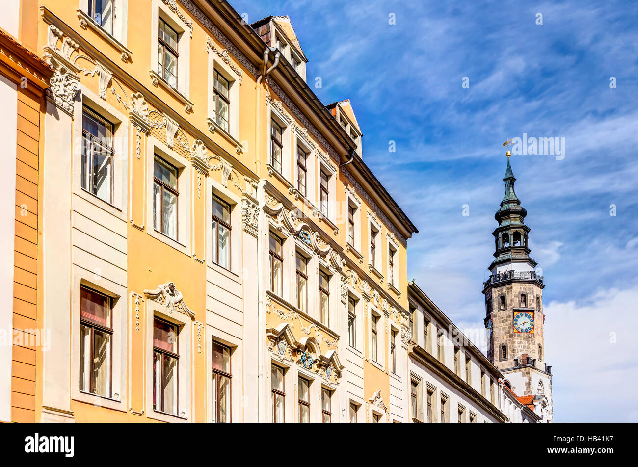 Old town houses in Gorlitz Stock Photo Alamy