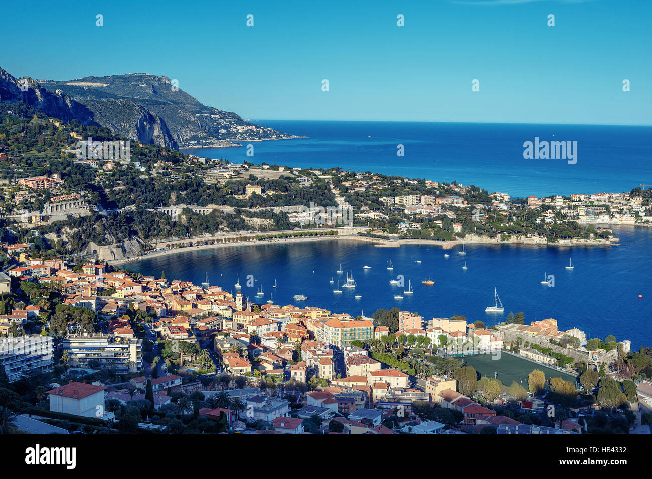 Cote d'Azur France. Luxury resort and bay of French riviera Stock Photo