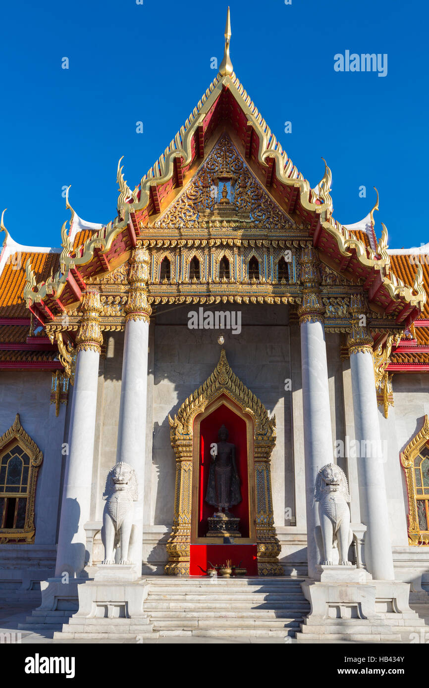 Famous marble temple in Bangkok - Thailand Stock Photo - Alamy