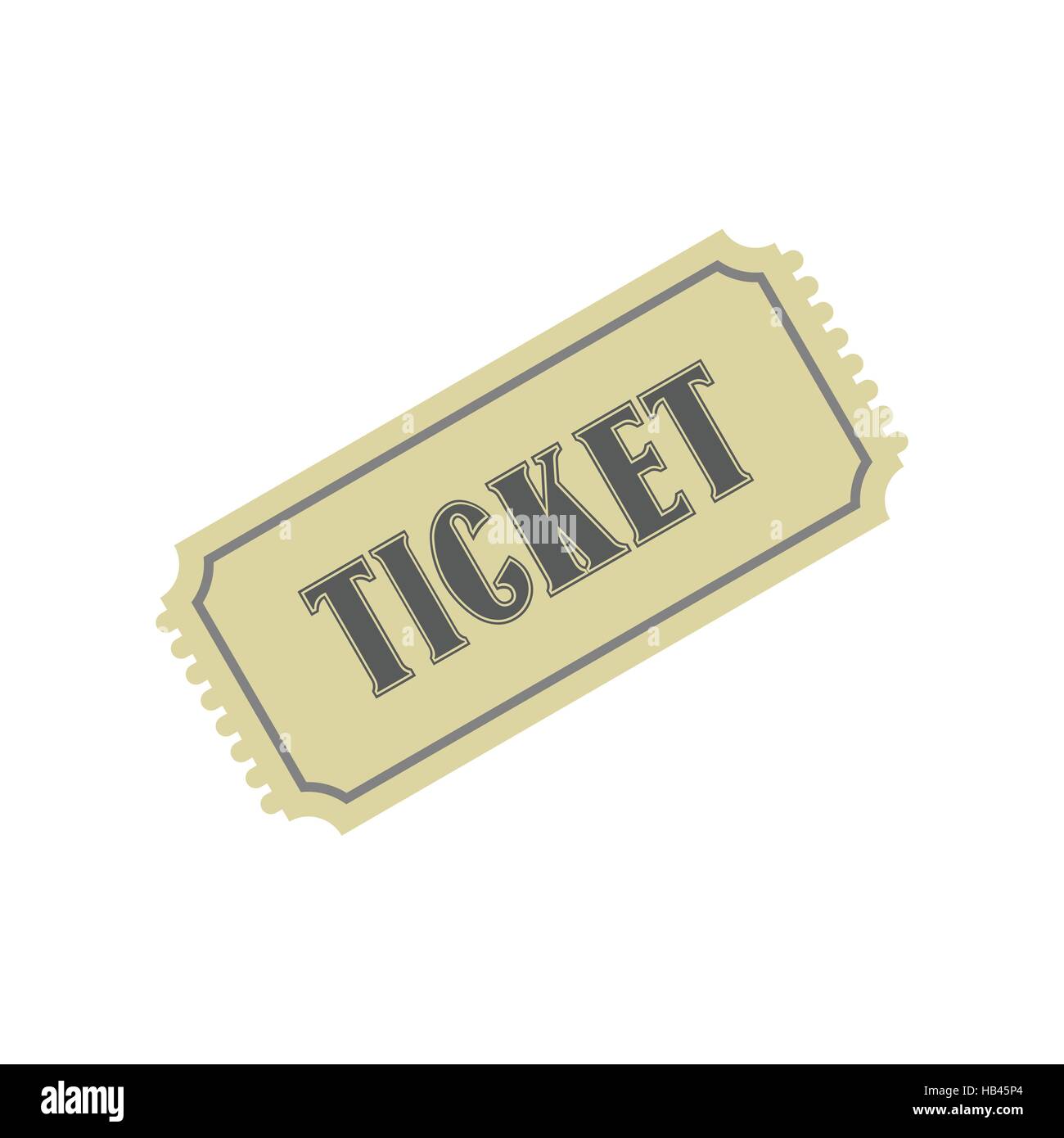 Vintage ticket flat icon Stock Vector Image & Art - Alamy