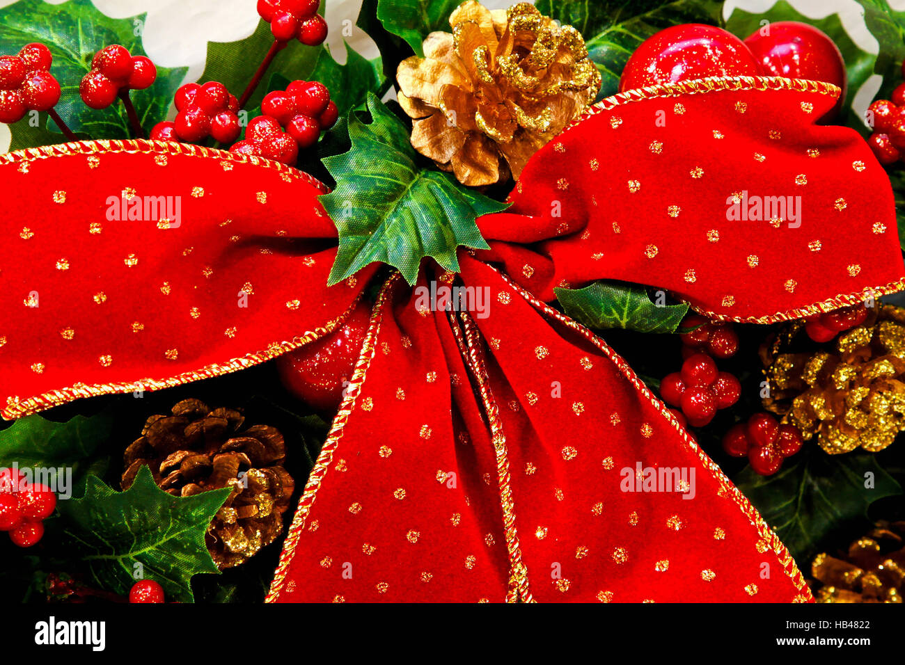 Christmas bow Stock Photo