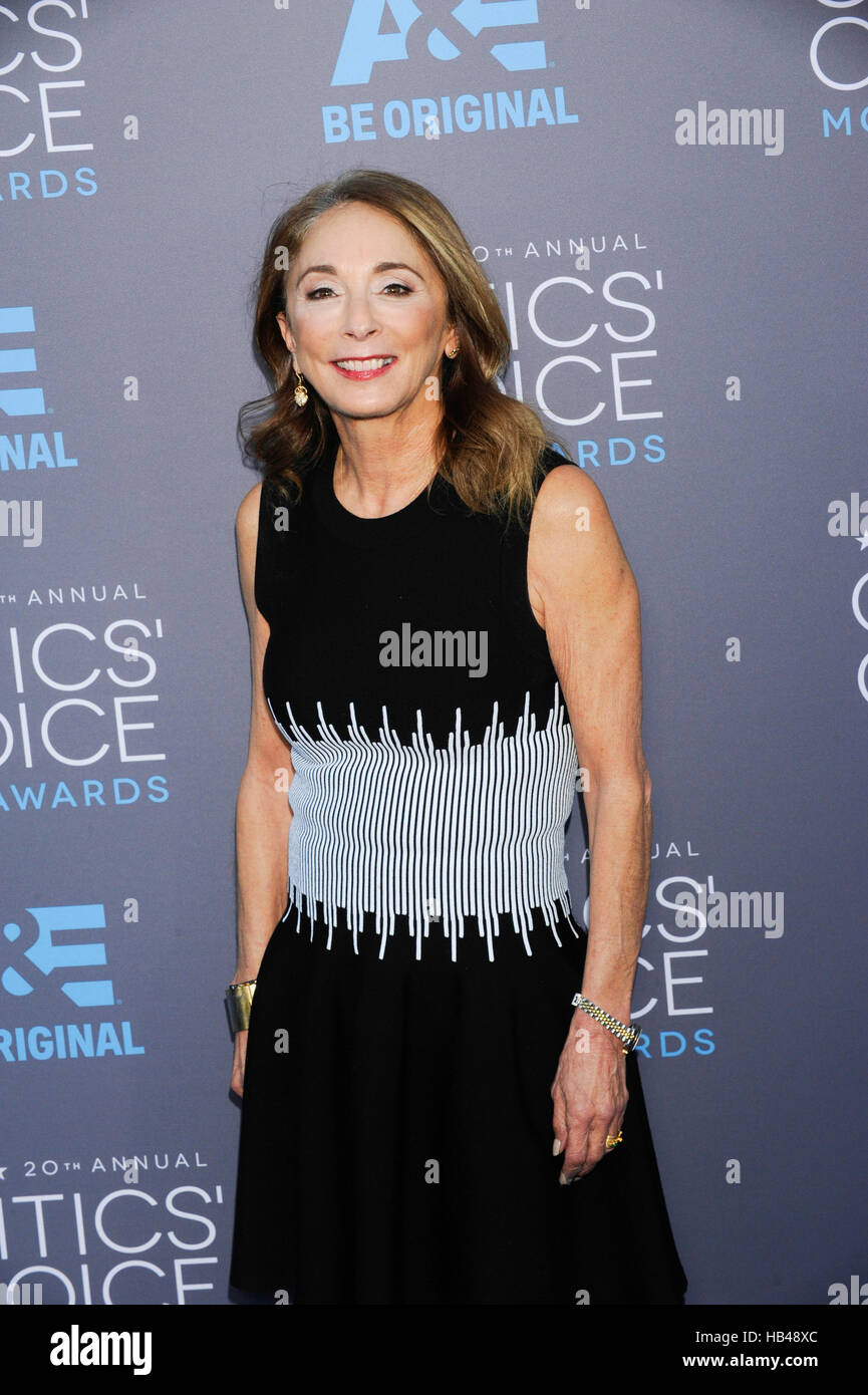 Lynda Obst, producer of 'Interstellar,' attends the 20th Critics' Choice Movie Awards at the Hollywood Palladium on January 15, 2015 in Hollywood, California. Stock Photo