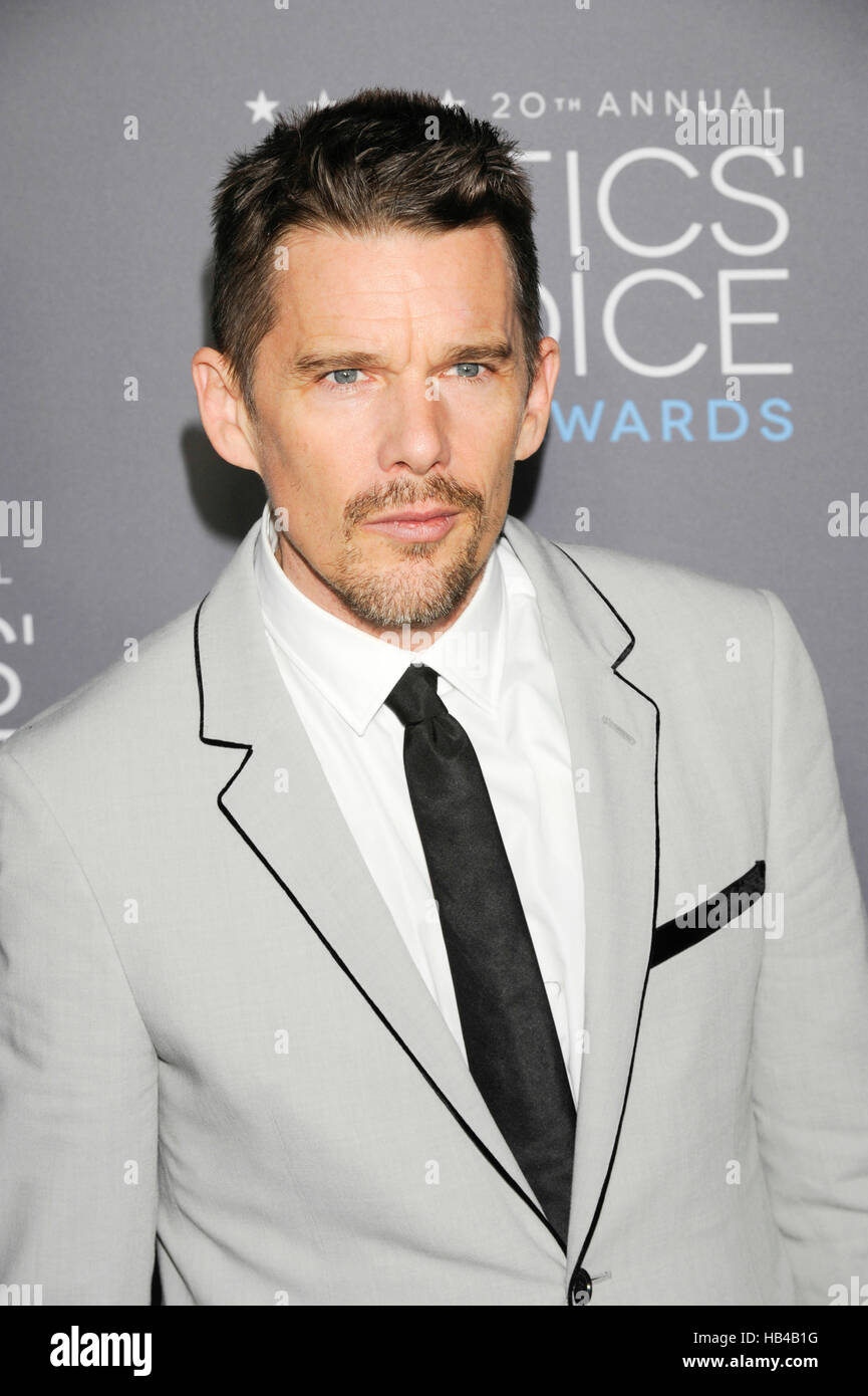 Actor Ethan Hawke attends the 20th Critics' Choice Movie Awards at the Hollywood Palladium on January 15, 2015 in Hollywood, California. Stock Photo