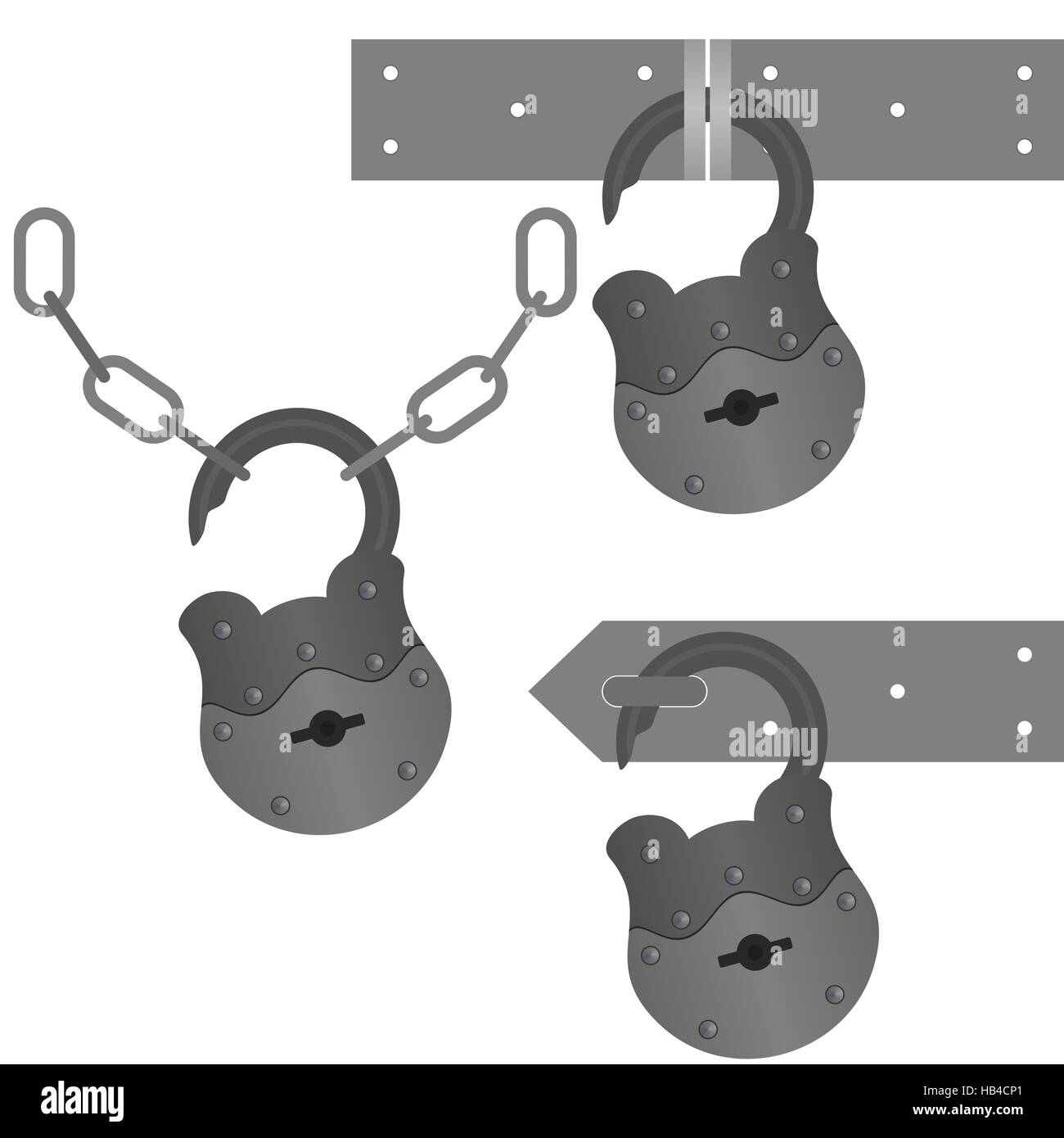 Hinge lock Black and White Stock Photos & Images - Alamy