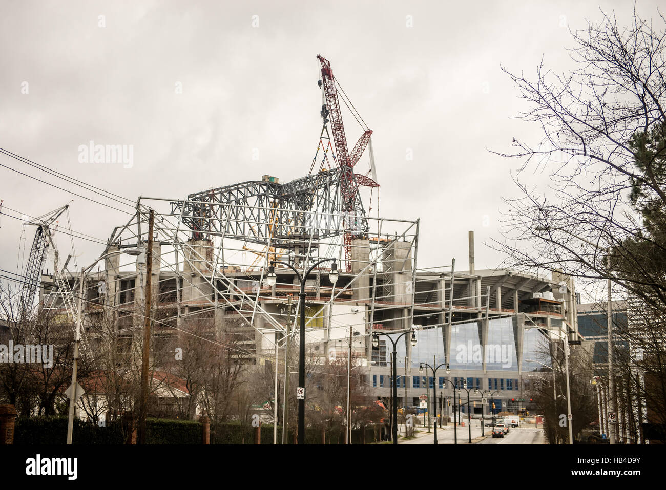 football stadium under construction Stock Photo Alamy
