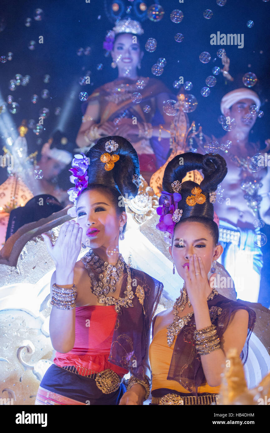 ASIA THAILAND CHIANG LOY KRATHONG FESTIVAL Stock Photo