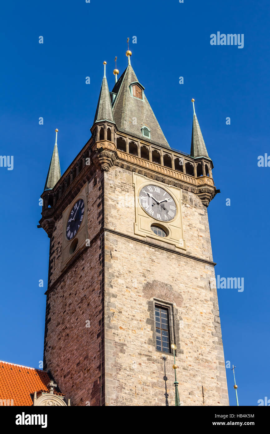 Town hall of Prague Stock Photo