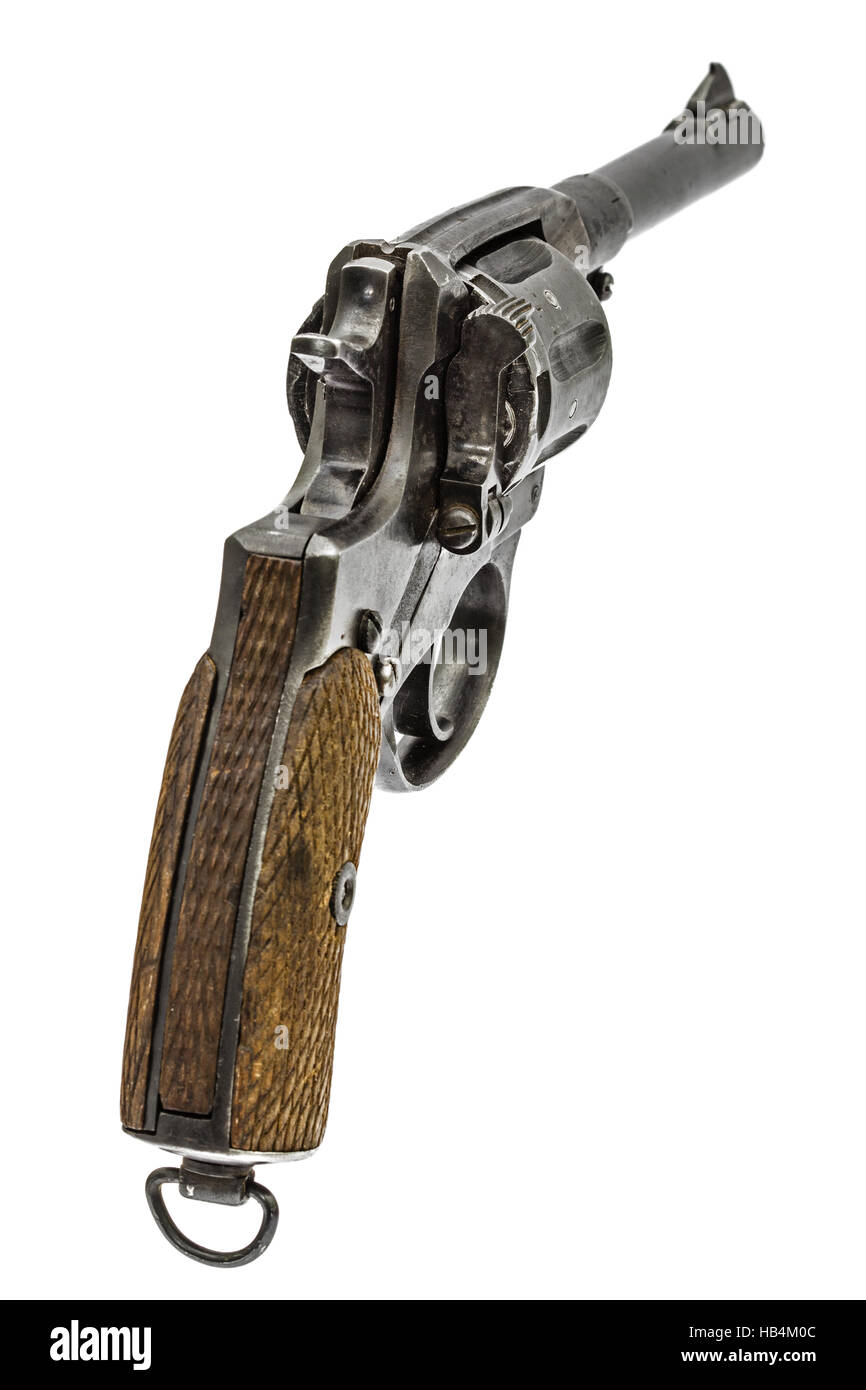 Old pistol, Isolated on white background Stock Photo - Alamy