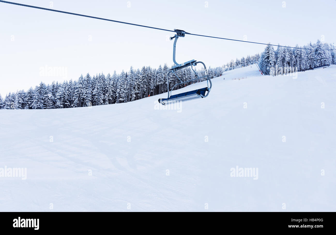 chair lift for skiing Stock Photo Alamy