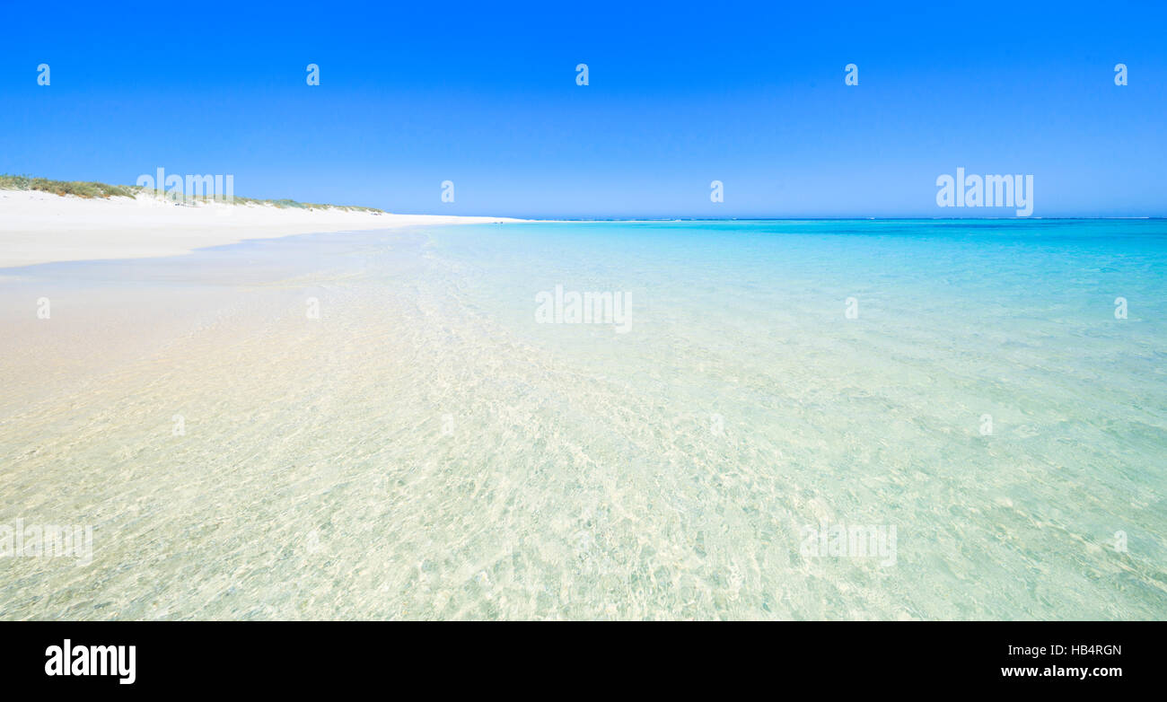 Turquoise Bay beach in Cape Range National Park, Western Australia Stock Photo