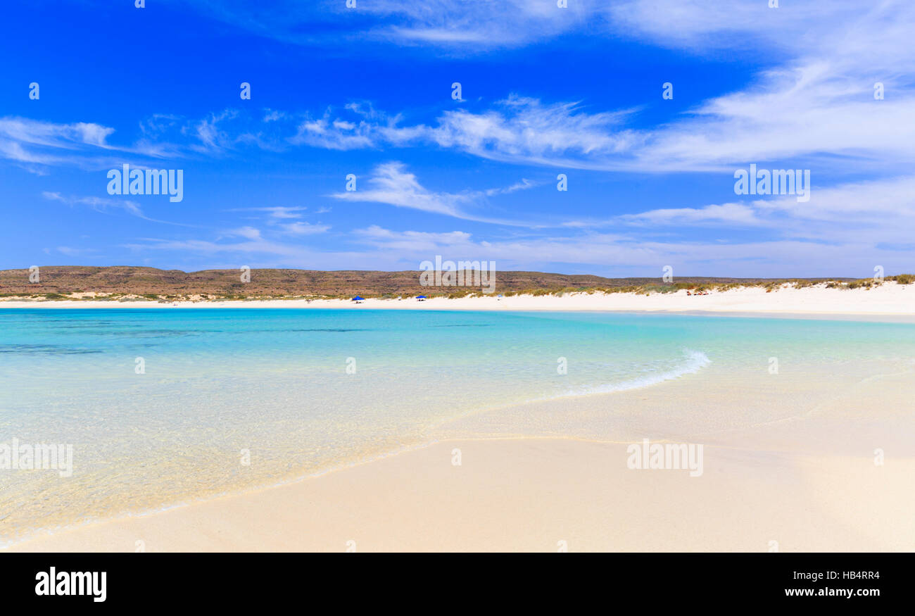 Turquoise Bay beach in Cape Range National Park, Western Australia Stock Photo