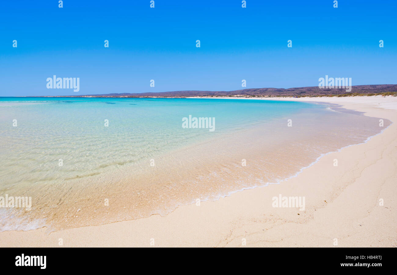 Turquoise Bay beach in Cape Range National Park, Western Australia Stock Photo