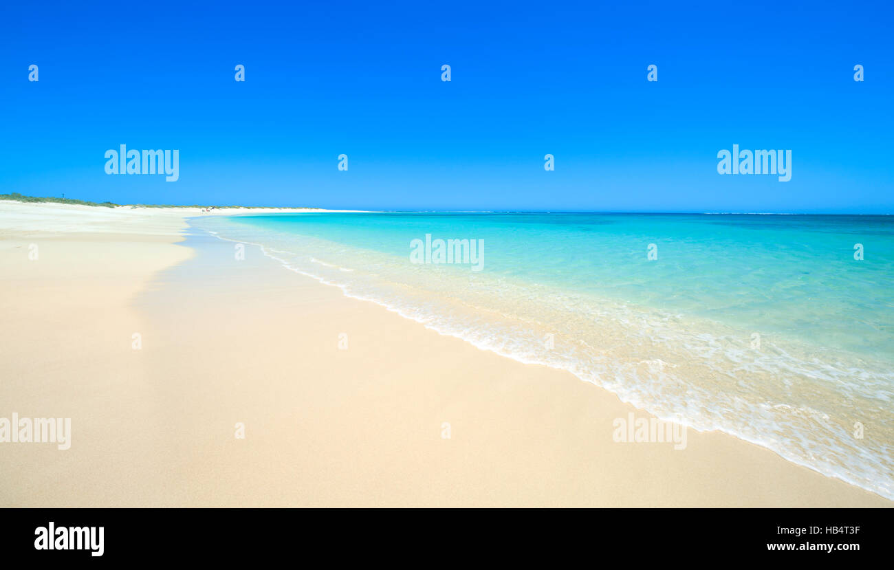 Turquoise Bay beach in Cape Range National Park, Western Australia Stock Photo