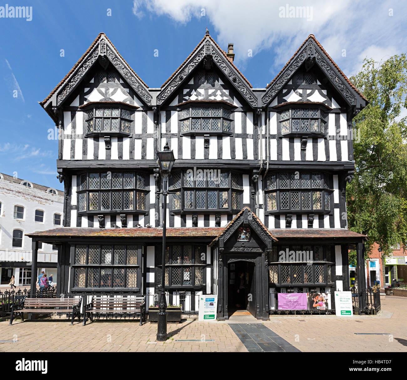 Black and white house museum hereford hires stock photography and
