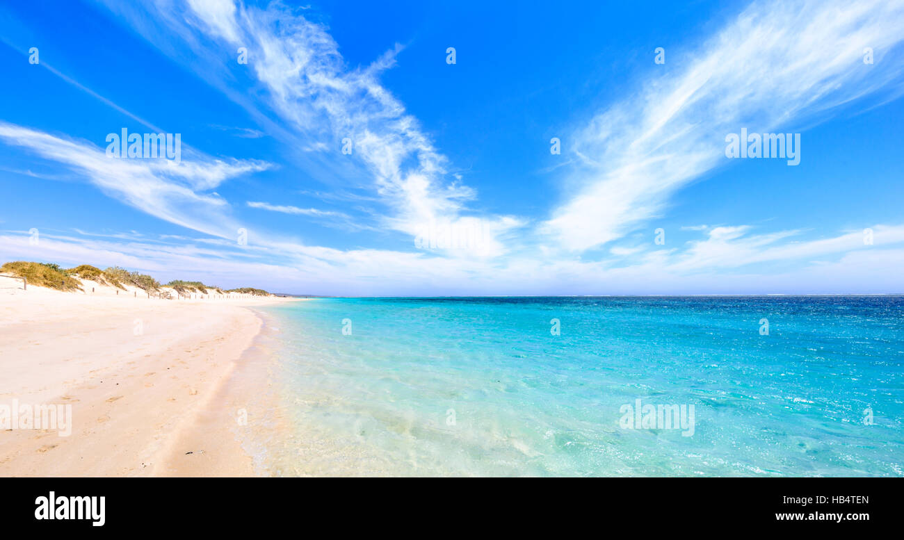 Turquoise Bay beach in Cape Range National Park, Western Australia Stock Photo