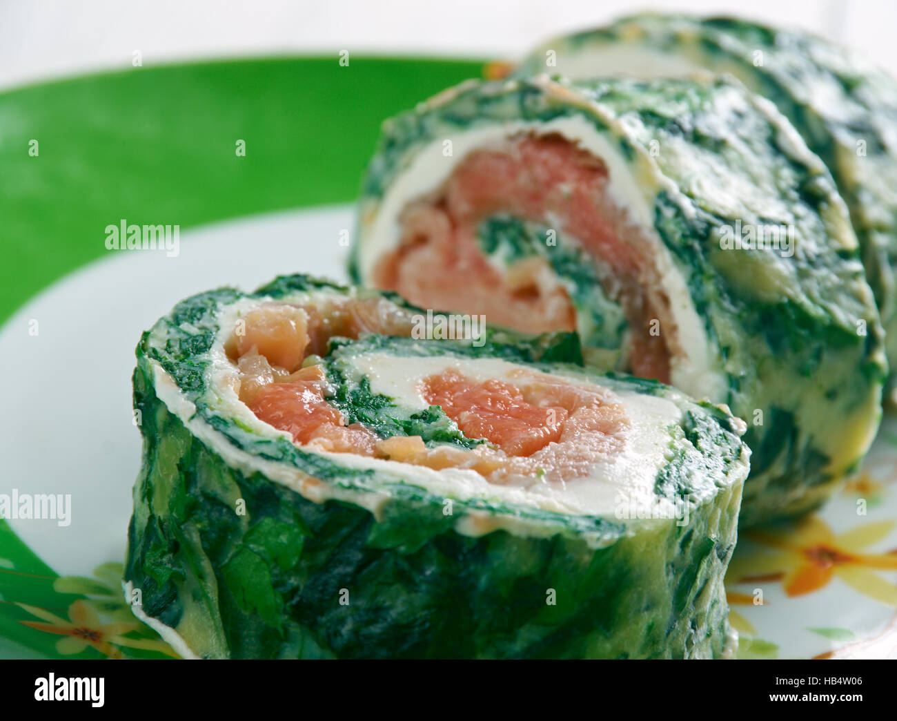 Smoked salmon roulade hi-res stock photography and images - Alamy