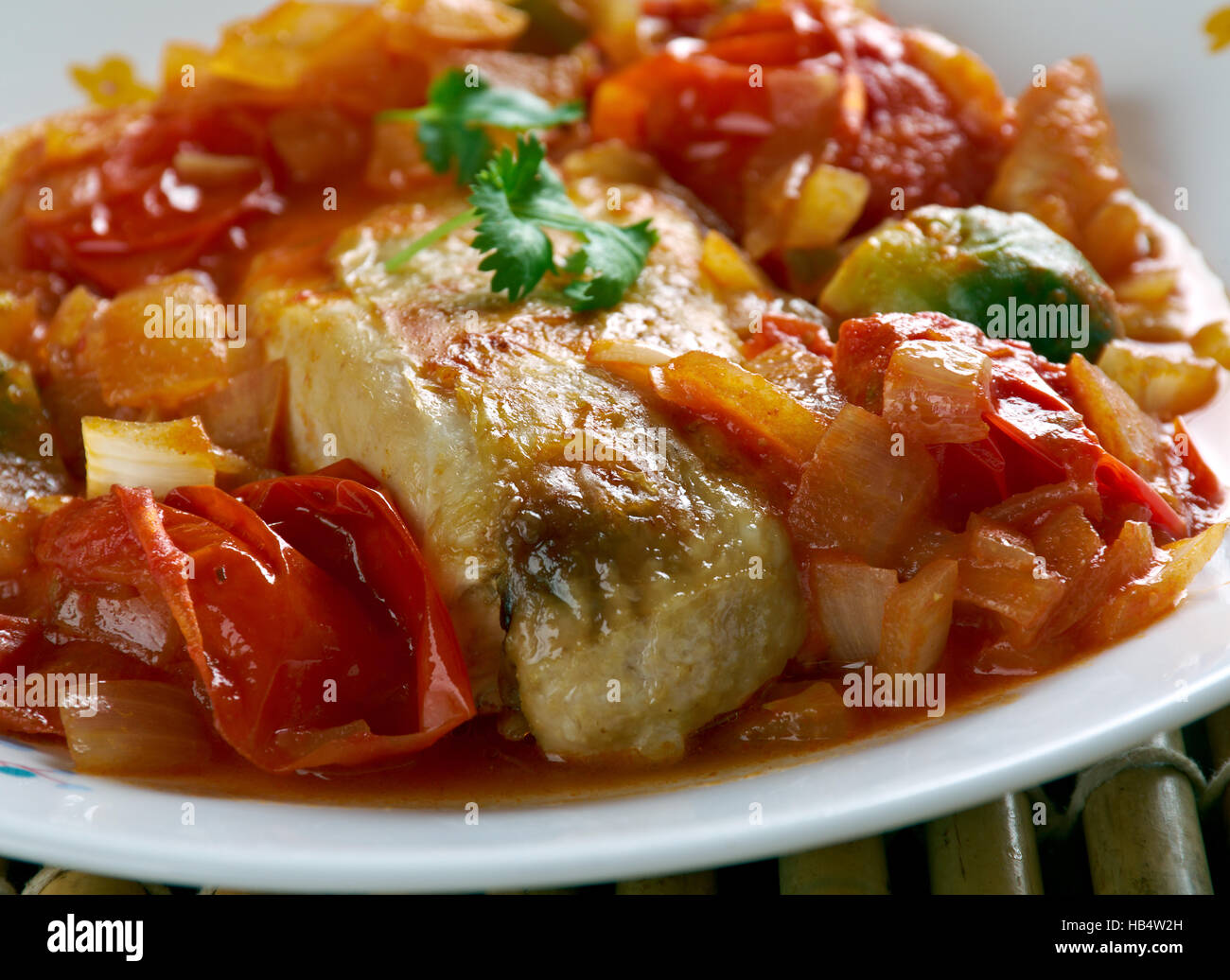 Basque Roast Chicken Stock Photo - Alamy
