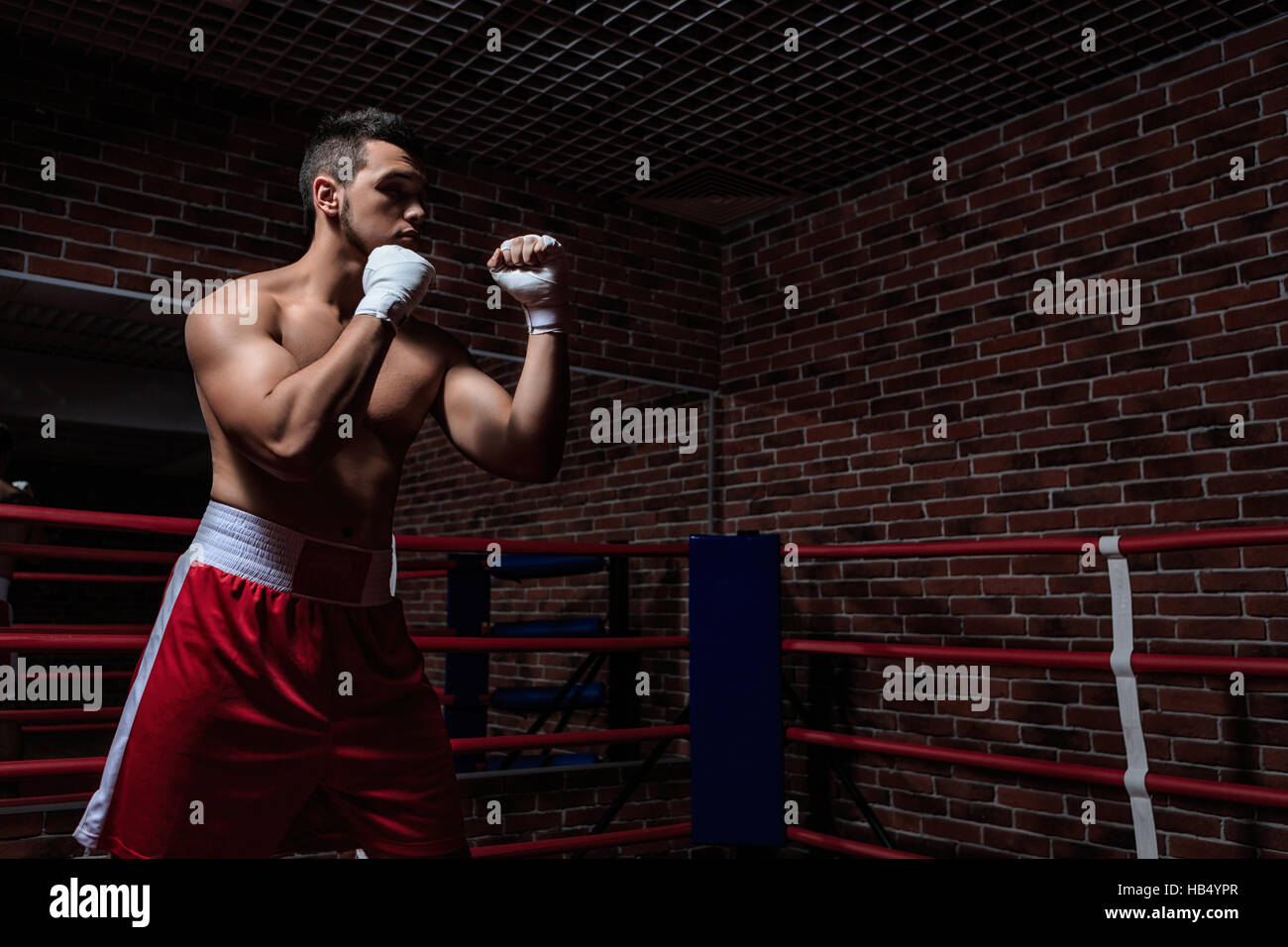 Boxing ring Stock Photo